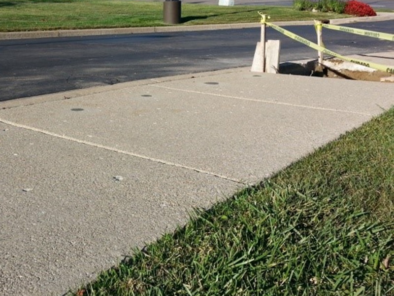 commercial industrial curbing after